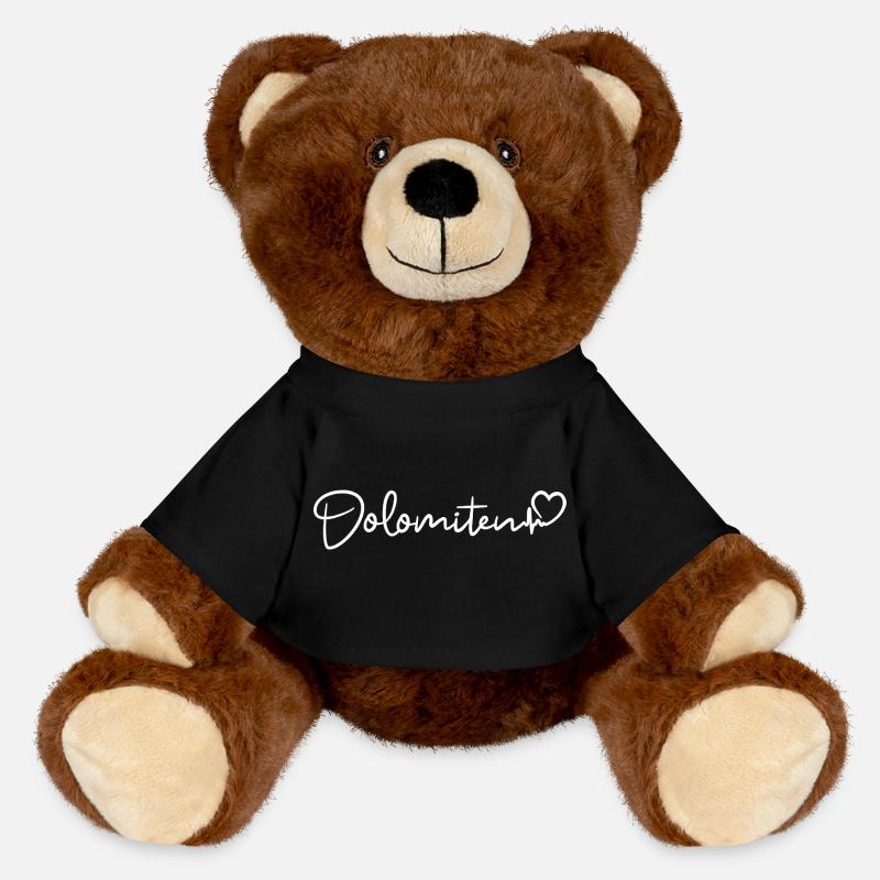 Dolomiten Herzschlag - MiniFeet® RecycelBär® Braun - Schwarz