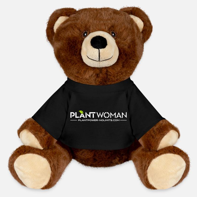 Plant Woman | Plant Power No Limits - MiniFeet® RecycelBär® Braun - Schwarz