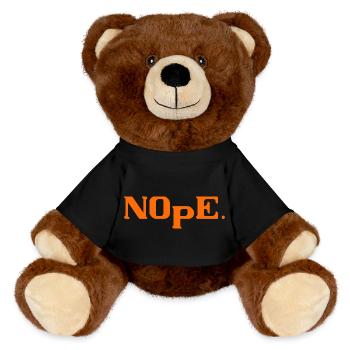 Nope - MiniFeet® RecycelBär® Braun - Schwarz - Vorne