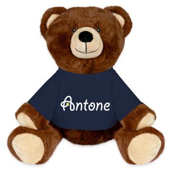 Antone - MiniFeet® RecycelBär® Braun - French Navy - Vorne