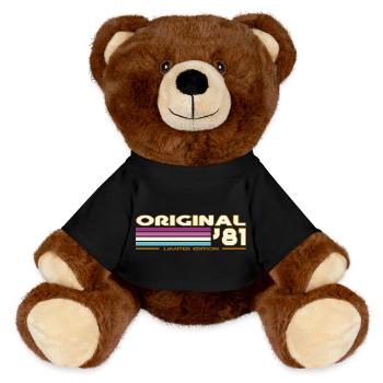 1981 - MiniFeet® RecycelBär® Teddy Bear Brown - black - Front