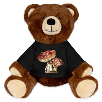 Gnom - MiniFeet® RecycelBär® Braun - Schwarz - Vorne