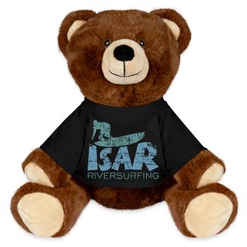 Isar Riversurfing (Vintage / Bleu Vert) - Nounours RecycelBär® marron - noir - Devant