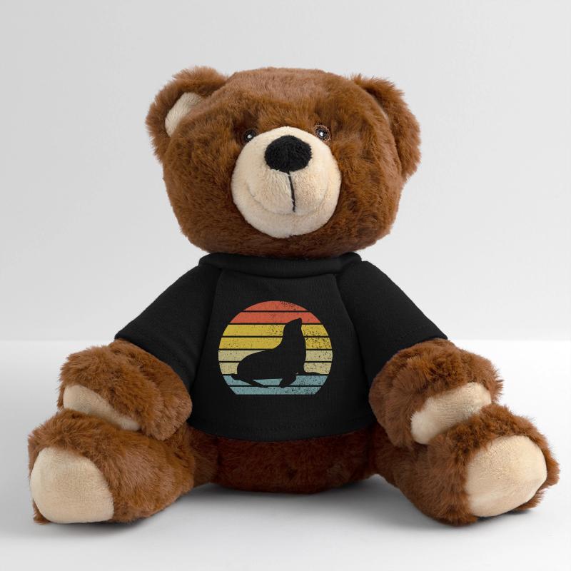 Phoque lion de mer Nounours RecycelBär® marron