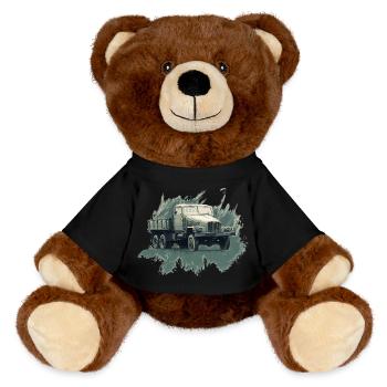 IFA G 5 Flatbed Truck - MiniFeet® RecycelBär® Teddy Bear Brown - black - Front