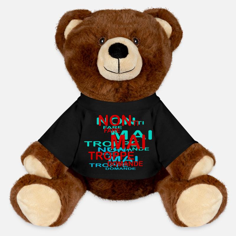 toomanyquestions - MiniFeet® RecycelBär® Teddy Bear Brown - black