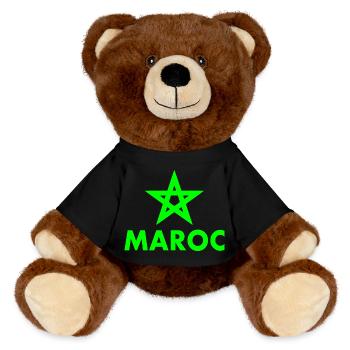 Maroc - Nounours RecycelBär® marron - noir - Devant