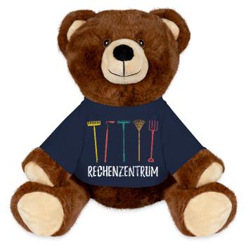 Rechenzentrum - Gärtner Garten Pflanzen - MiniFeet® RecycelBär® Braun - French Navy - Vorne