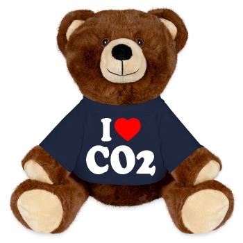 I love co2 - MiniFeet® RecycelBär® Braun - French Navy - Vorne