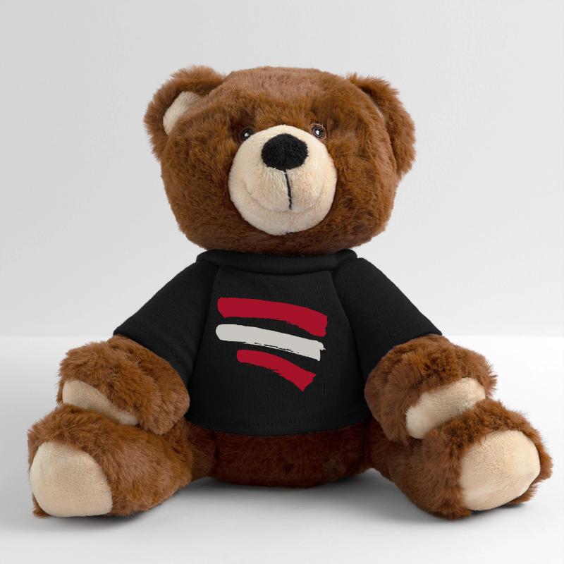 Drapeau autrichien - Drapeau Autriche Nounours RecycelBär® marron