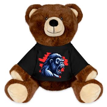Mad Gorilla - MiniFeet® RecycelBär® Teddy Bear Brown - black - Front