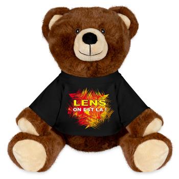 LENS ON EST LA - Nounours RecycelBär® marron - noir - Devant