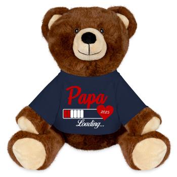 papa loading 2025 - MiniFeet® RecycelBär® Braun - French Navy - Vorne