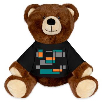 Graphic No.1 - MiniFeet® RecycelBär® Teddy Bear Brown - black - Front