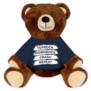 Breakdance Techniques - Nounours RecycelBär® marron - bleu marine - Devant