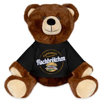 Sandwichs au poisson au hareng ou au hareng - Nounours RecycelBär® marron - noir - Devant