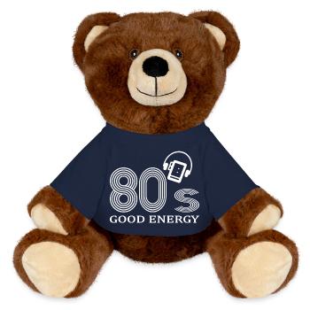 années 80 - Nounours RecycelBär® marron - bleu marine - Devant