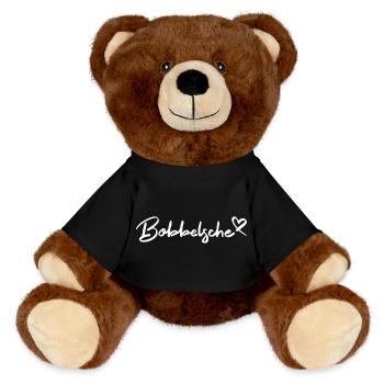 Bobbelsche / Hessisch / Baby - MiniFeet® RecycelBär® Braun - Schwarz - Vorne