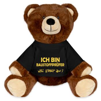Building materials tester - MiniFeet® RecycelBär® Teddy Bear Brown - black - Front