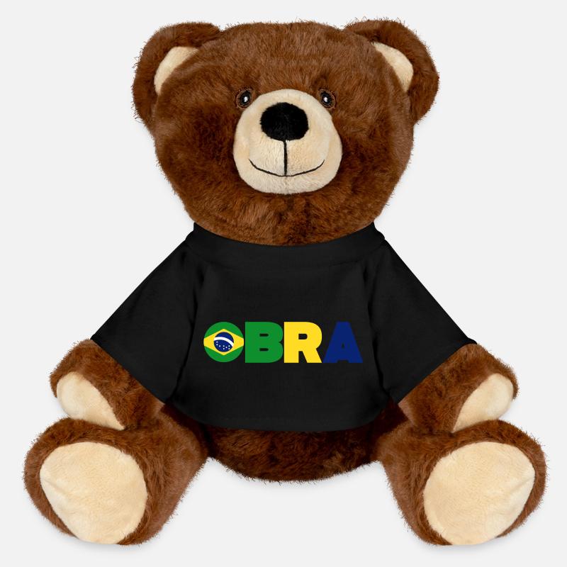 Brésil - Nounours RecycelBär® marron - noir