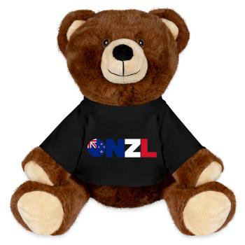 New_Zealand - Nounours RecycelBär® marron - noir - Devant