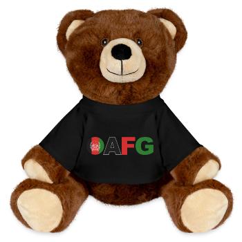 Afghanistan - MiniFeet® RecycelBär® Braun - Schwarz - Vorne