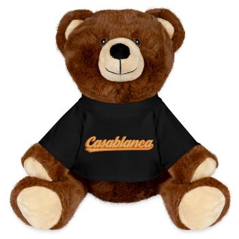 CasaBlanca Retro Script - MiniFeet® RecycelBär® Braun - Schwarz - Vorne