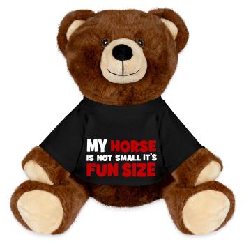 Pony - MiniFeet® RecycelBär® Teddy Bear Brown - black - Front