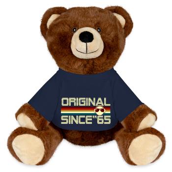 Since 65 - MiniFeet® RecycelBär® Teddy Bear Brown - french navy - Front