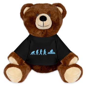 Evolution DJ Groove - MiniFeet® RecycelBär® Braun - Schwarz - Vorne