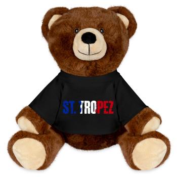 St. Tropez Frankreich Saint Tropez - MiniFeet® RecycelBär® Braun - Schwarz - Vorne