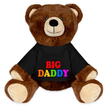 Big daddy - MiniFeet® RecycelBär® Braun - Schwarz - Vorne
