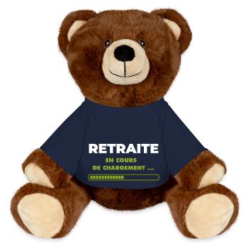 Retraite en cours de chargement - Nounours RecycelBär® marron - bleu marine - Devant
