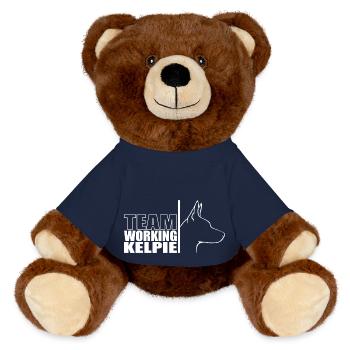 ÉQUIPE Travail Kelpie Chiens Chien de troupeau Chiens Wilsigns - Nounours RecycelBär® marron - bleu marine - Devant
