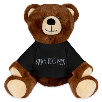 Stay Focused - MiniFeet® RecycelBär® Braun - Schwarz - Vorne