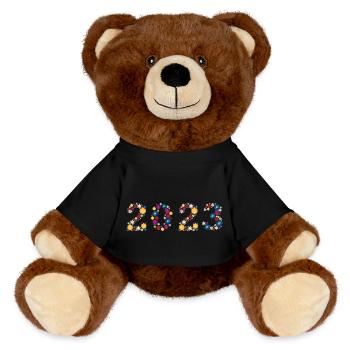 Fleurs 2023 - Nounours RecycelBär® marron - noir - Devant