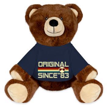 Since 83 - MiniFeet® RecycelBär® Teddy Bear Brown - french navy - Front