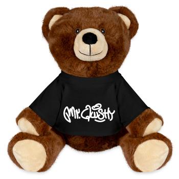 Mister Quishy Day - MiniFeet® RecycelBär® Teddy Bear Brown - black - Front