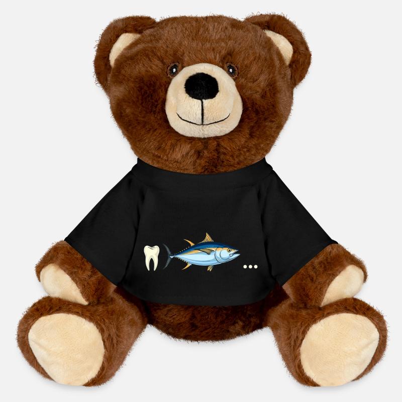 Thunfisch-Zahn ... - MiniFeet® RecycelBär® Braun - Schwarz