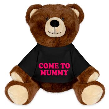 come to mummy - Nounours RecycelBär® marron - noir - Devant