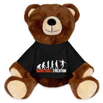 Basketball Basketballer Evolution - MiniFeet® RecycelBär® Braun - Schwarz - Vorne