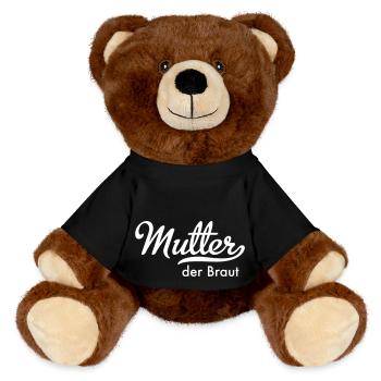 Mutter der Braut - MiniFeet® RecycelBär® Braun - Schwarz - Vorne
