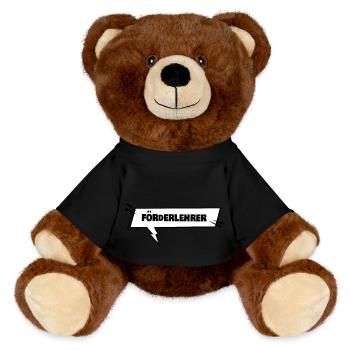 Enseignants de rattrapage en éducation - Nounours RecycelBär® marron - noir - Devant