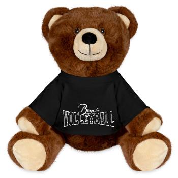 Beach-volley - Nounours RecycelBär® marron - noir - Devant