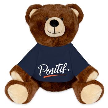 Positif - Nounours RecycelBär® marron - bleu marine - Devant