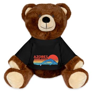 Blue Shark Açores Plongée avec les requins - Nounours RecycelBär® marron - noir - Devant