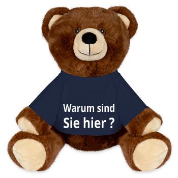 Party - MiniFeet® RecycelBär® Braun - French Navy - Vorne