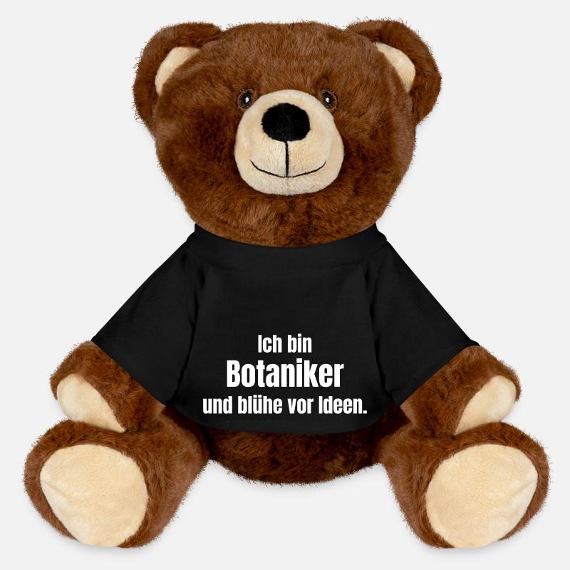 Je suis botaniste et je déborde d’idées. - Nounours RecycelBär® marron - noir