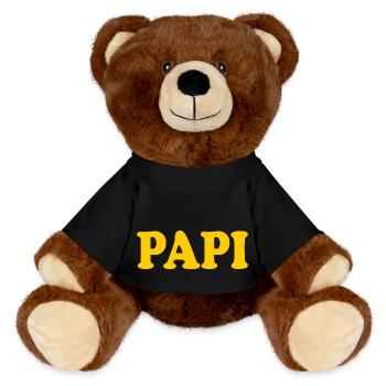 Papi - Nounours RecycelBär® marron - noir - Devant