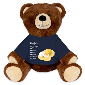 Senfeier Rezept - MiniFeet® RecycelBär® Braun - French Navy - Vorne